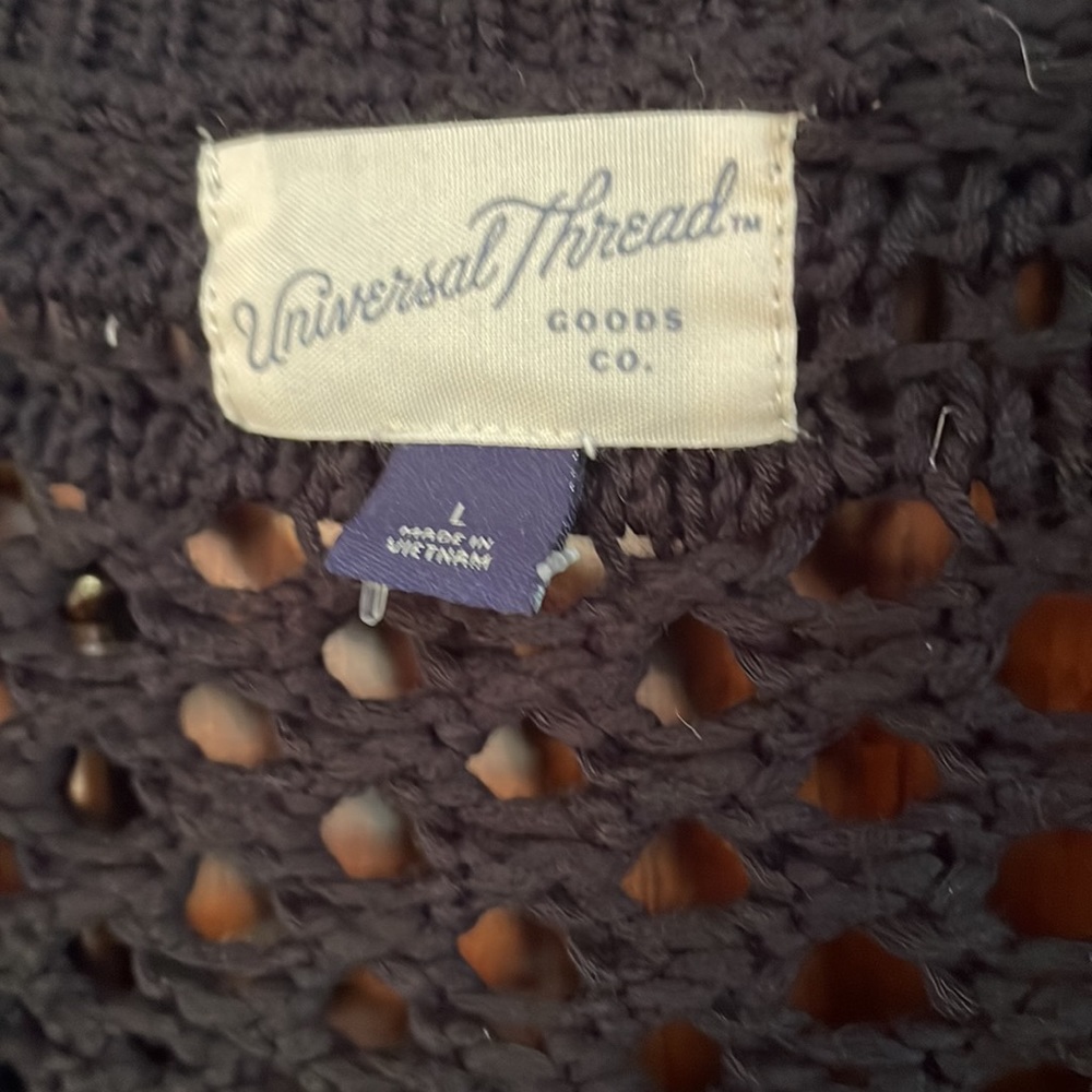 Universal Thread Openwork V-Neck Pullover Sweater - image 5